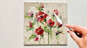 Как нарисовать цветы маслом