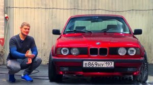 BMW 5 e34 тюнинг фар линзы ближнего света Bi LED lens light