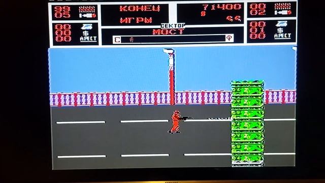 NARC NES (1990s "Electronics" company hack "Russian drug mafia") gameplay. смотреть онлайн