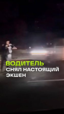 Водитель снимал последствия аварии, а в итоге получил настоящий экшен