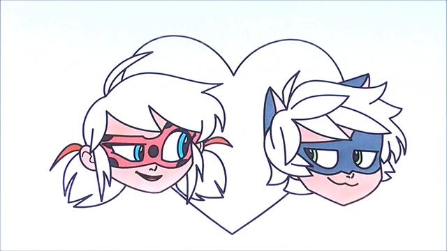 Леди Баг и Супер Кот Miraculous Marinette Ledybug Глиттер Рисуем Раскраски для Детей смотреть онлайн