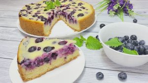 Быстрый ЯГОДНЫЙ ПИРОГ в сметанной заливке на самом нежном песочном тесте