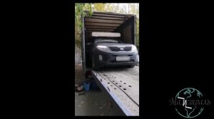 Перевозка легковой машины в кузове грузового автомобиля