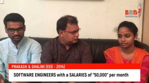 ELECTRICAL ENGINEERS to SOFTWARE ENGINEERS with a SALARIES of "50,000" per month. Prakash & Shalini