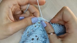 Футболка. Набор петель с обратной стороны рукава
