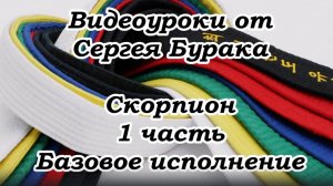 Видеоуроки от Сергея Бурака. Скорпион. 1 часть. Базовое исполнение.