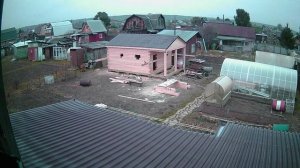 Timelapse строительства бани 6х4 из профилированного бруса