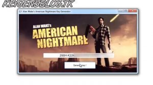 Alan Wake's American Nightmare -- KeyGen