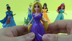 Disney Princess MagiClip Dolls Cinderella Ariel Belle Merida Rapunzel Tiana Magic Clip Collection