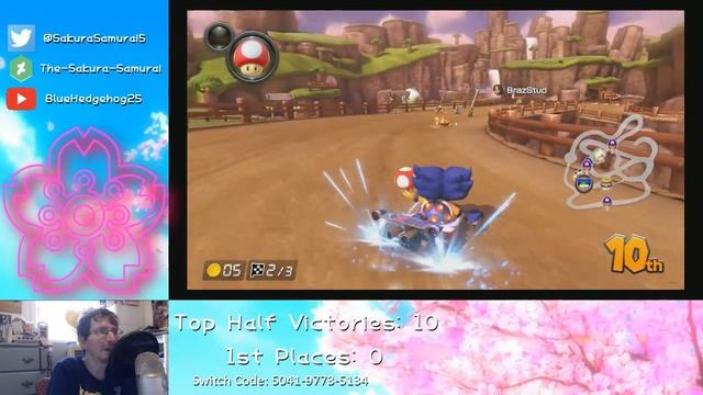 The-Sakura-Samurai Plays - Mario Kart 8 Deluxe Online (Session 108) смотреть онлайн