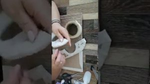 Часть 1. Поднос из джута с элементами филиграни