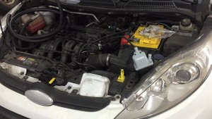Установка котла отопителя 220 в на примере ford fiesta 2008 г.в.