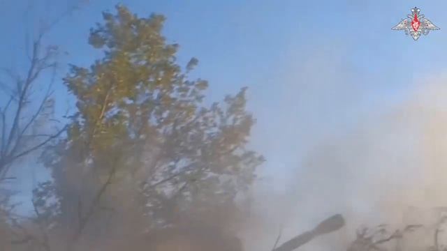 Боевая работа расчета самоходной гаубицы 2С3 «Акация»