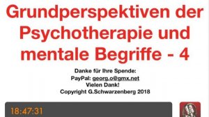 PSYCHOTHERAPIE AUSBILDUNG - Grundperspektiven der Psychotherapie - mentale Begriffe 4