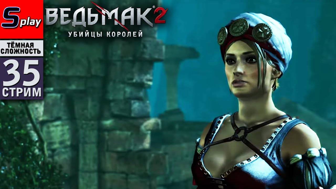 The Witcher 2 (ТЁМНАЯ СЛОЖН.) - [35-2-стрим] - Лок Муинне. Финал сюжета