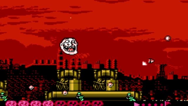 Trollface - Hack of Zombie Nation [NES]