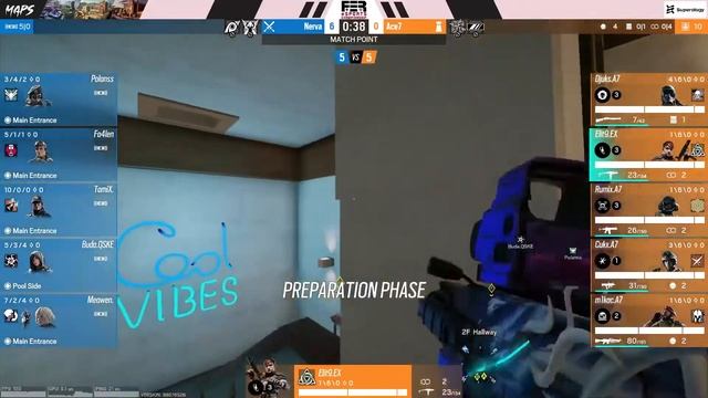 FEC 2022 Spring - Rainbow Six Siege polufinale - Ace7 vs Nerva смотреть онлайн