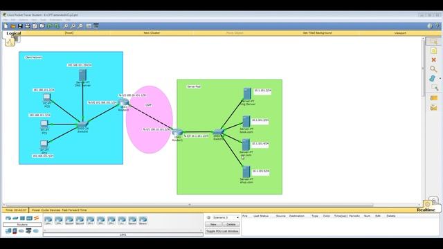 Урок 36 Cisco Packet Tracer. Создали список доступа для фильтрации трафика разных приложений смотреть онлайн