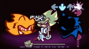 FNF Phantasm pero es sonic vs fleetway y sonic.exe