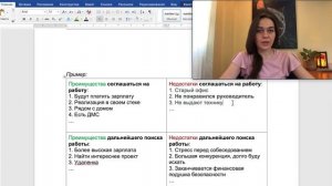 Техника "Принятие решения". КПТ