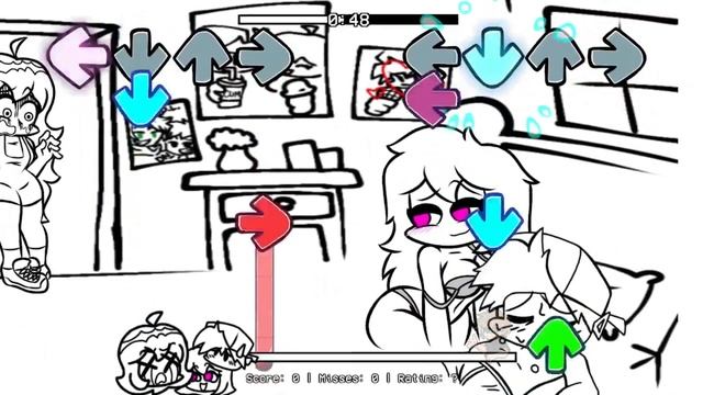 Friday Night Funkin Cheated V3  GF vs BFSKYNene FNF ModHardDemo  Cover