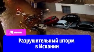 Видео последствий шторма «Дана» в Испании опубликовали очевидцы