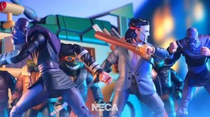 NECA TMNT Punk Turtles and Business Suit Casey