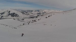 4K Snowcat ski freeride in Jyrgalan on one February afternoon with @rycetravel