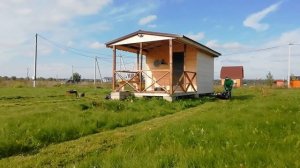 Зима скоро, начали последний покос,компостные кучи и красивый закат,все это 19 сентября.