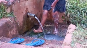 African  Village Life//African Village Bathing