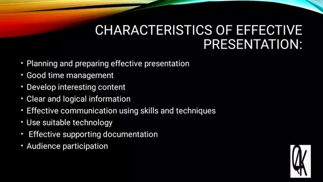 Presentation Skills/smart way of presentation/ characteristics of  effective presentation