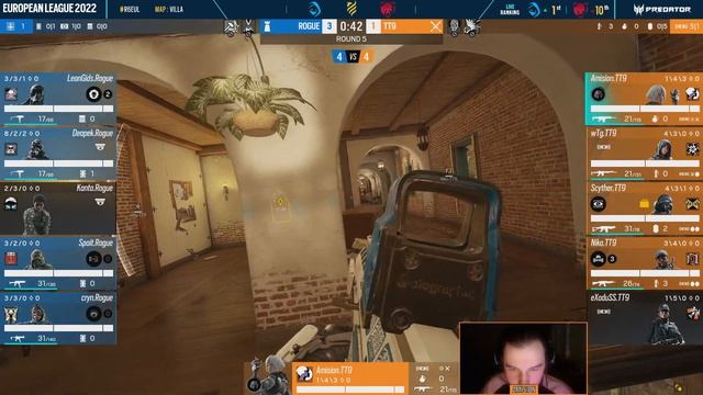 Rogue VS TT9 ESPORTS // Rainbow Six European League 2022 - Stage 3 - Playday #2 смотреть онлайн