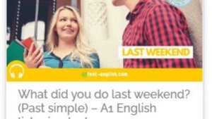 What did you do last weekend?