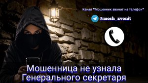 Мошенница не узнала Генерального секретаря