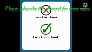 Why it is incorrect work in bank financial briefing