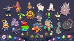 Полная песня Огненного убежище, Острова света, Острова псионики | My singing monsters |