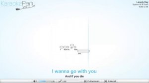 System Of A Down - Lonely Day - karaoke