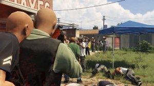 GTA 5 - Police vs Gang War  | Massive NPC Battle & NPC Fight | Los Santos Gang Members vs Cops