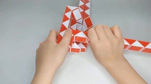 Боевой танк из змейки Рубика 72 элемента