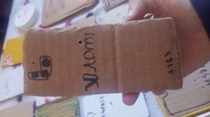 мои картонные телефоны четырехлетней давности.