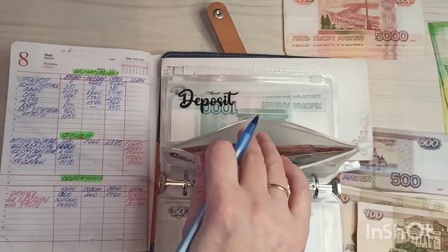 Система денежных конвертов. Распределяю 59100#cashenvelope #семейныйбюджет #цели