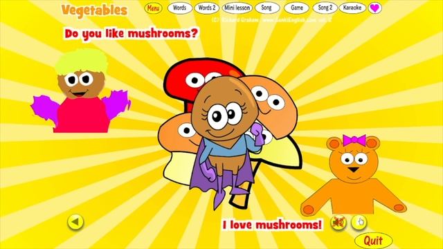 Lesson 16. I like vegetables. Story.