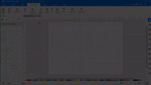 Page Setting, Line Jump, Grid and Watermark | EdrawMax Tutorial