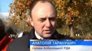 Відкриття пам'ятника Миколі Касьяну в Кобеляках