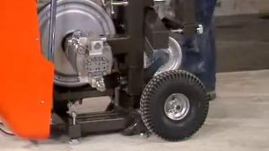 Канатная машина HUSQVARNA CS-2512: рабочее положение