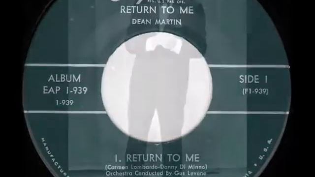 Dean Martin "Return To Me" Enhanced Audio смотреть онлайн