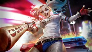 Жестокая Злодейка Харли Квинн - Harley Quinn with a Bat in His Hand 8K - Живые Обои