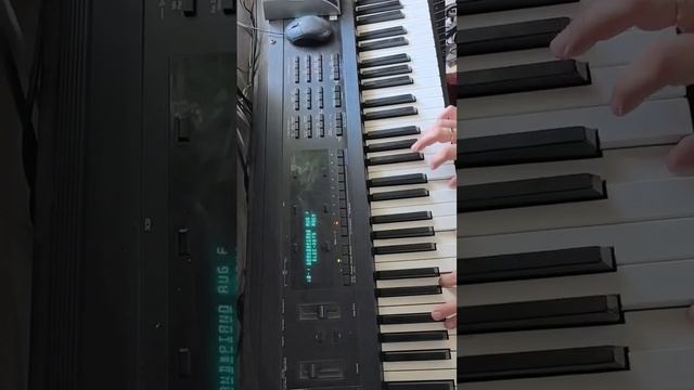 Песня аллергика. Evanescence - Breathe no more  #piano #синтезатор #synthesizer #ensoniq #ts12