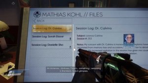 Prey - Dr Calvino's Session Log - The Shape In The Glass