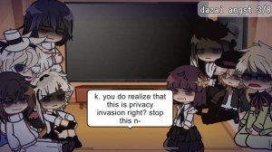 Bungo Stray Dogs react to Dazai Osamu!! part 2 WIP, gacha club, reaction video (bsd x gacha) Rixhie